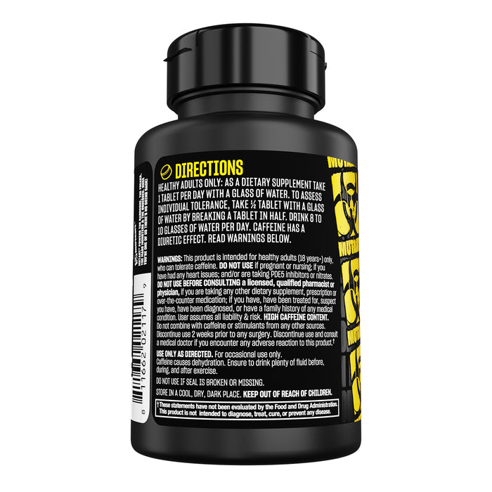 Mutant Cafeína en Tabletas, 240 Unidades, Ingrediente Natural, Non‑GMO, Certificado GMP