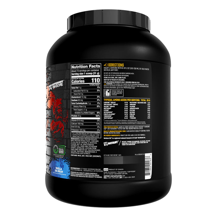 Mutant IsoSurge Proteína Aislada de Suero, Vanilla Ice Cream, 5 lb (2.27 kg), Non‑GMO, Certificado GMP