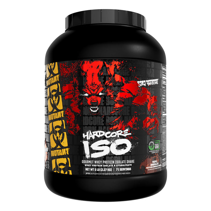 Mutant IsoSurge Proteína Aislada de Suero, Triple Chocolate, 5 lb (2.27 kg), Non‑GMO, Certificado GMP