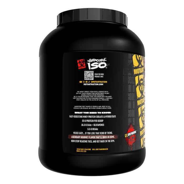 Mutant IsoSurge Proteína Aislada de Suero, Triple Chocolate, 5 lb (2.27 kg), Non‑GMO, Certificado GMP