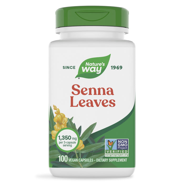 Nature's Way Suplemento Hojas de Sen 1350 mg, 100 cápsulas