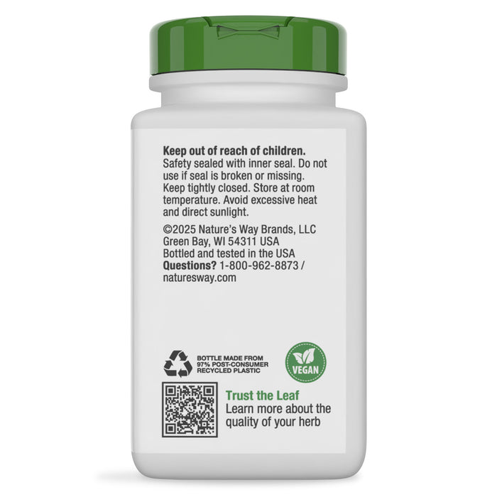 Nature's Way Suplemento Flor de trébol rojo 800 mg, 100 cápsulas