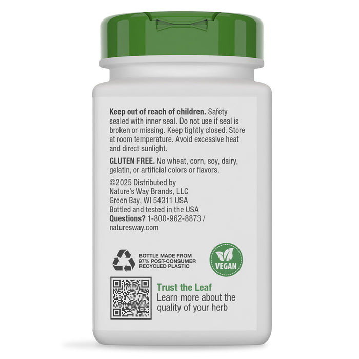 Nature's Way Suplemento Corteza de Olmo Resbaladiza 1600mg, 100 cápsulas