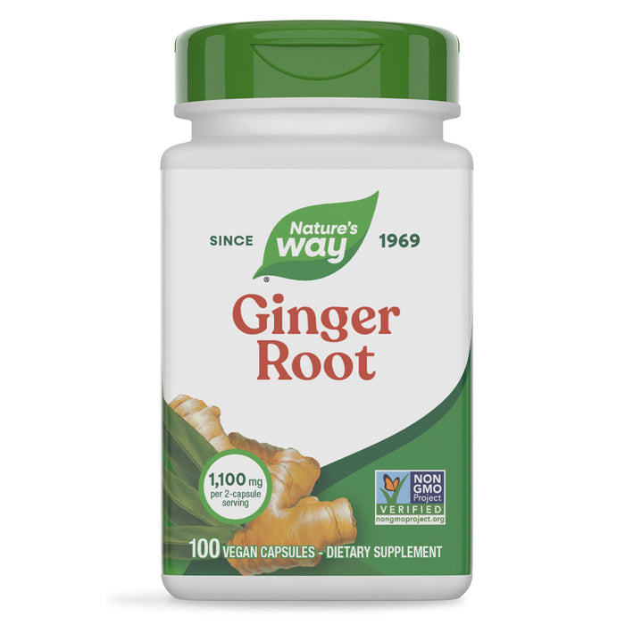 Nature's Way Suplemento Raíz de Jengibre 1100 mg, 100 cápsulas