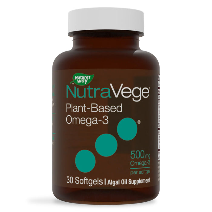 Nature's Way Suplemento Alimenticio de Omega 3 Vegetal, 30 cápsulas