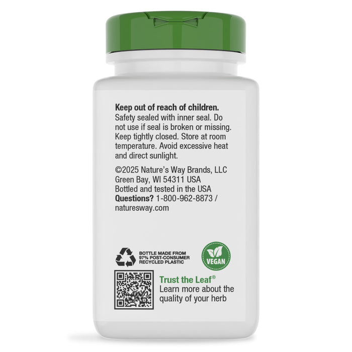 Nature's Way Suplemento Hojas de Damiana 600 mg, 100 cápsulas