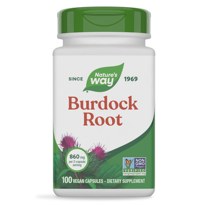Nature's Way Suplemento Raíz de bardana 860 mg, 100 cápsulas