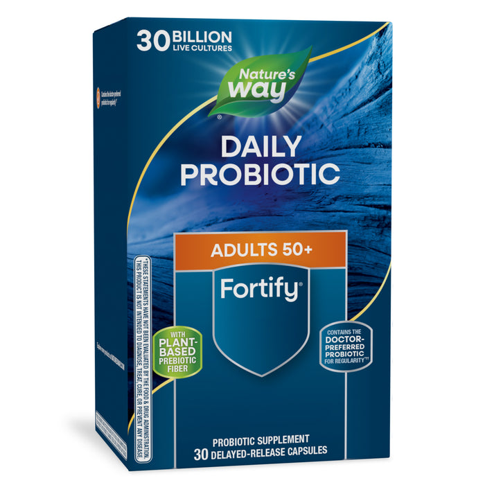 Nature's Way Fortify Probióticos 30 mil millones para adultos 50+, 30 cápsulas