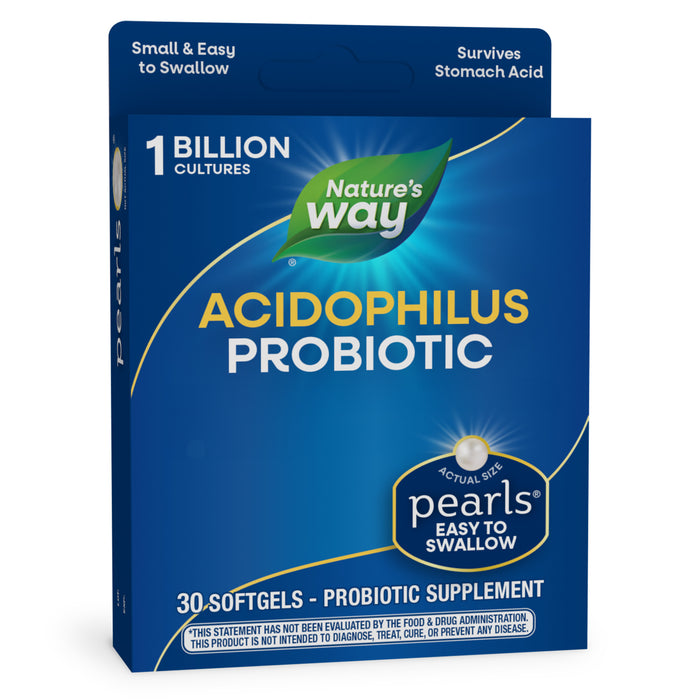 Nature's Way Perlas probióticas Acidophilus, 30 cápsulas