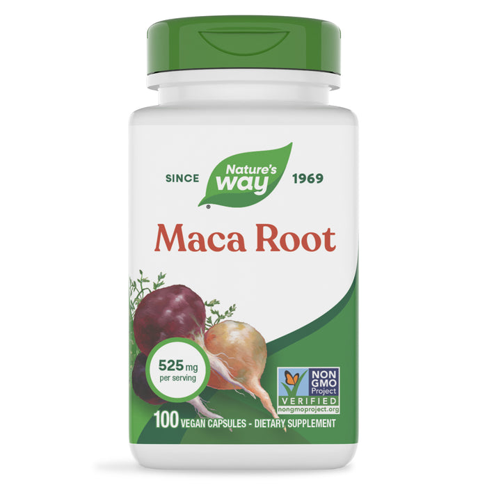 Nature's Way Suplemento Raíz de Maca 525 mg, 100 cápsulas