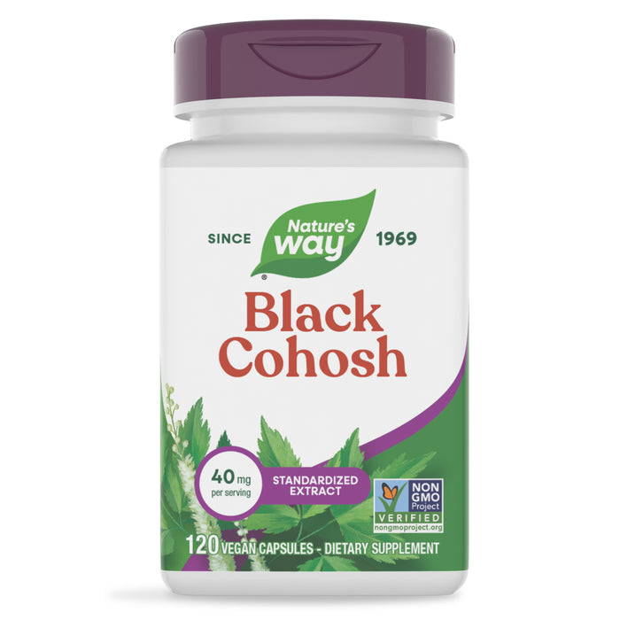 Nature's Way Suplemento Extracto Premium de Cohosh Negro 40 mg, 120 cápsulas