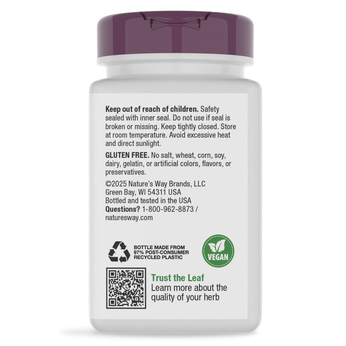 Nature's Way Suplemento Extracto Premium de Cohosh Negro 40 mg, 120 cápsulas
