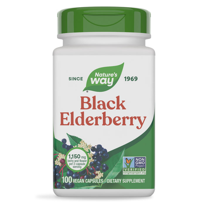 Nature's Way Suplemento de Sauco Negro 1150 mg, 100 cápsulas