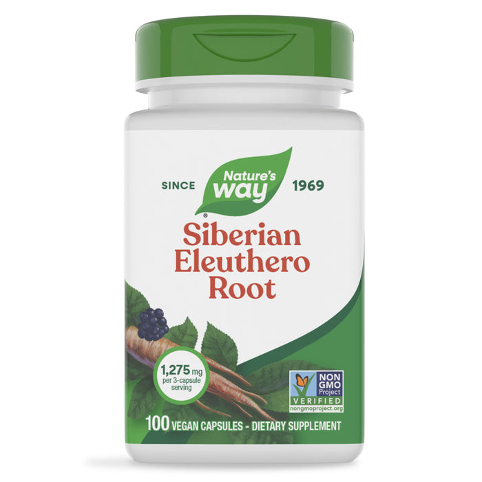 Nature's Way Suplemento de Eleuthero siberiano 1275 mg, 100 cápsulas