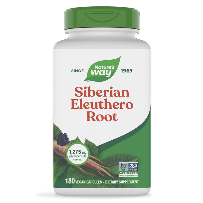Nature's Way Suplemento de Eleuthero siberiano 1275 mg, 180 cápsulas