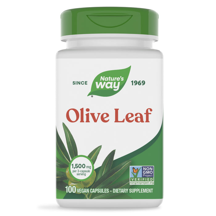Nature's Way Suplemento Hoja de Olivo 1500 mg, 100 cápsulas