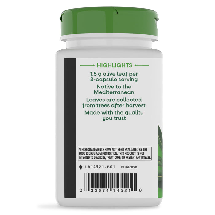 Nature's Way Suplemento Hoja de Olivo 1500 mg, 100 cápsulas