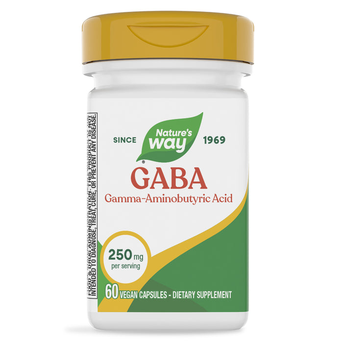 Nature's Way Suplemento de GABA 250 mg, 60 cápsulas