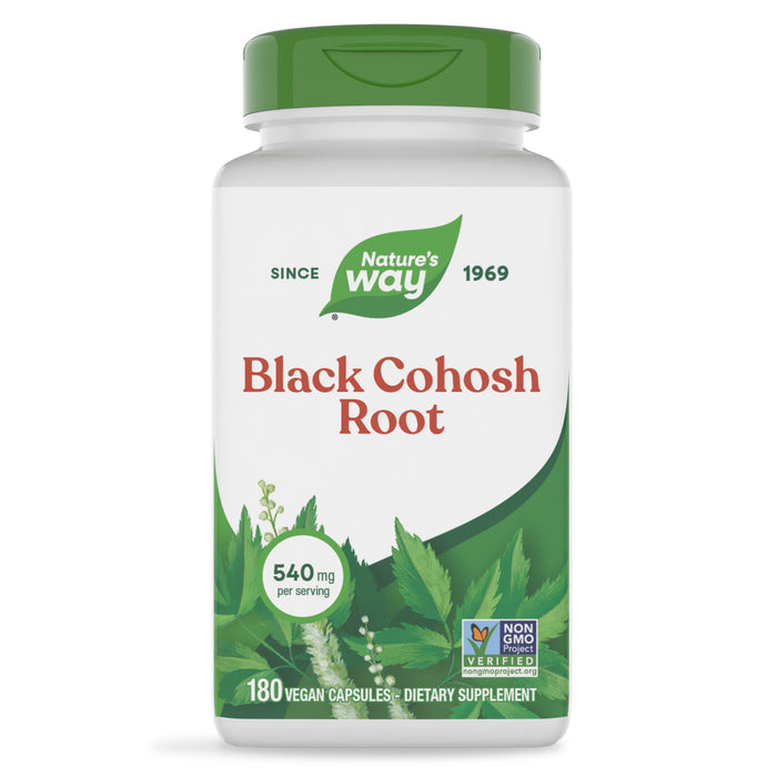 Nature's Way Suplemento Raíz de Cohosh Negro 540mg, 180 cápsulas