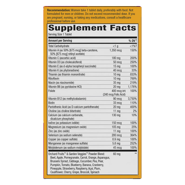 Nature's Way Alive! ® 50+ Ultra Multivitamínico para Mujeres, 60 tabletas
