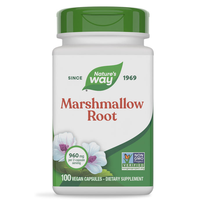 Nature's Way Suplemento de Raíz de Malvavisco 960mg, 100 cápsulas