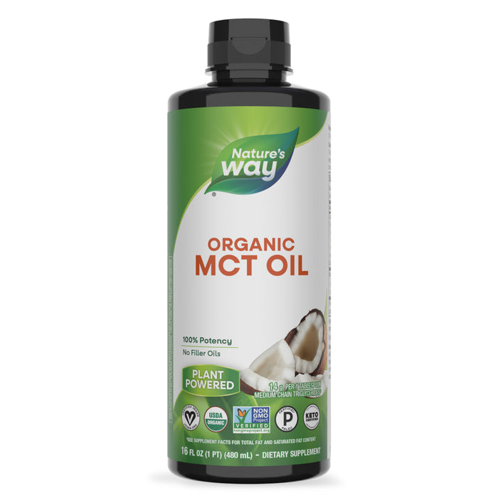 Nature's Way Suplemento Aceite MCT Orgánico, 16 fl OZ (480ml)