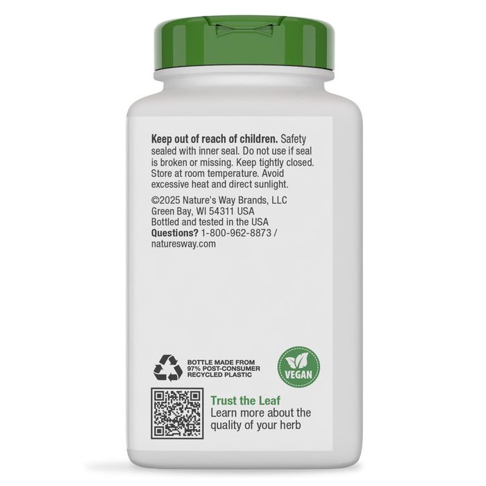 Nature's Way Suplemento de Fruta Vitex 400mg, 100 cápsulas