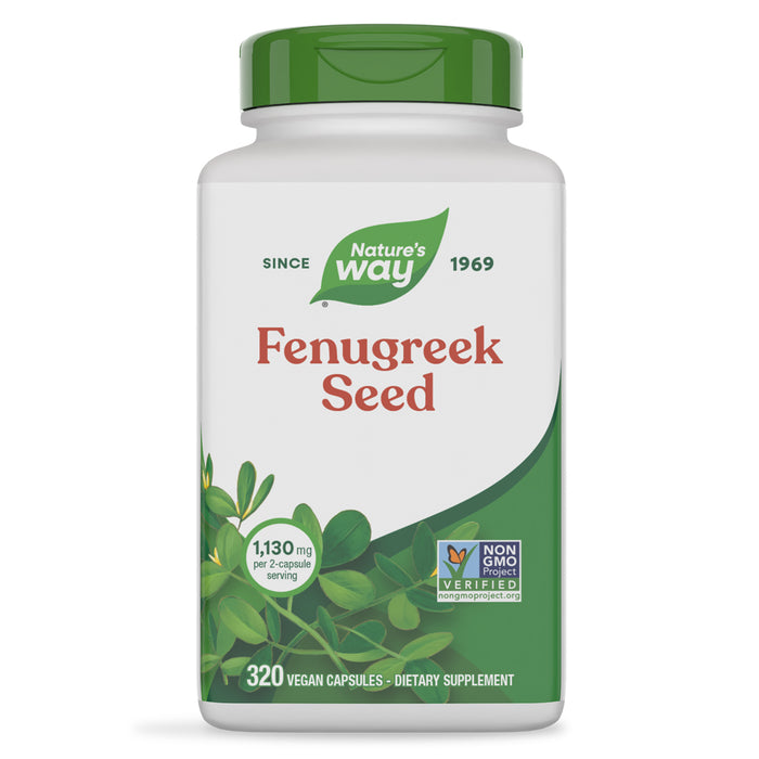 Nature's Way Suplemento de Semillas de Fenogreco 1130mg, 320 cápsulas