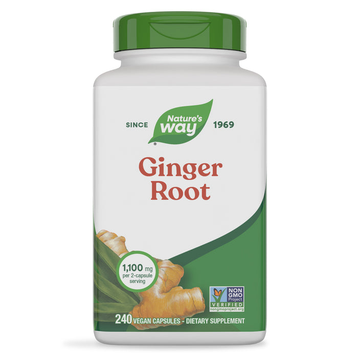 Nature's Way Suplemento Raíz de Jengibre 1100 mg, 240 cápsulas