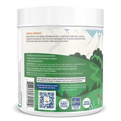 Nordic Naturals Berries Multivitaminas para niños, 120 gomitas sabor naranja - limón