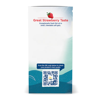 Nordic Naturals Suplemento DHA para niños, 250 mg por cápsula, 90 mini cápsulas masticables sabor fresa