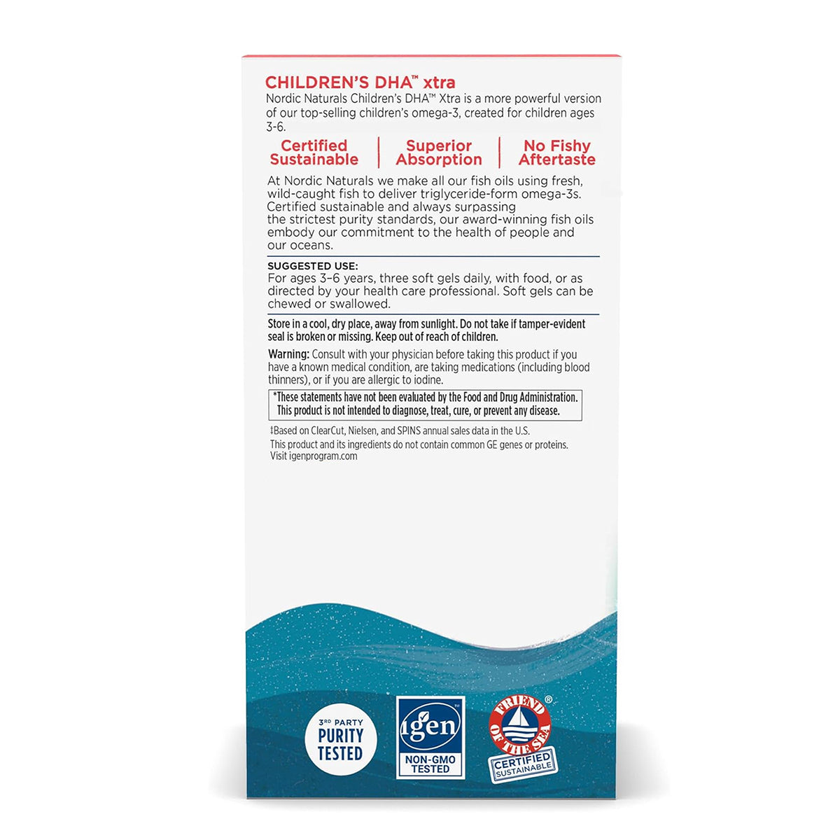 Nordic Naturals Suplemento de DHA Xtra para niños, 636 mg de Omega, 90 mini cápsulas masticables sabor ponche de bayas