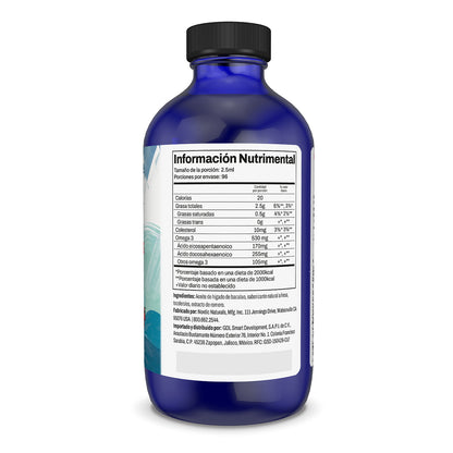 Nordic Naturals Suplemento DHA para niños, 530 mg de Omega, 8 fl oz (237ml) sabor fresa