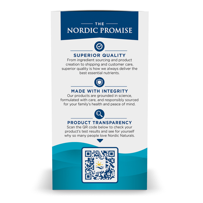 Nordic Naturals Suplemento DHA, 830 mg de Omega, 90 cápsulas sabor fresa