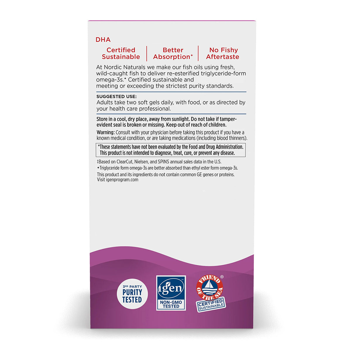 Nordic Naturals Suplemento Prenatal DHA, 830 mg de Omega, 90 cápsulas sabor fresa