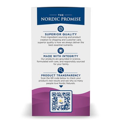 Nordic Naturals Suplemento Posnatal Omega 3, 1120 mg de Omega, 60 cápsulas sabor limón para 1 mes