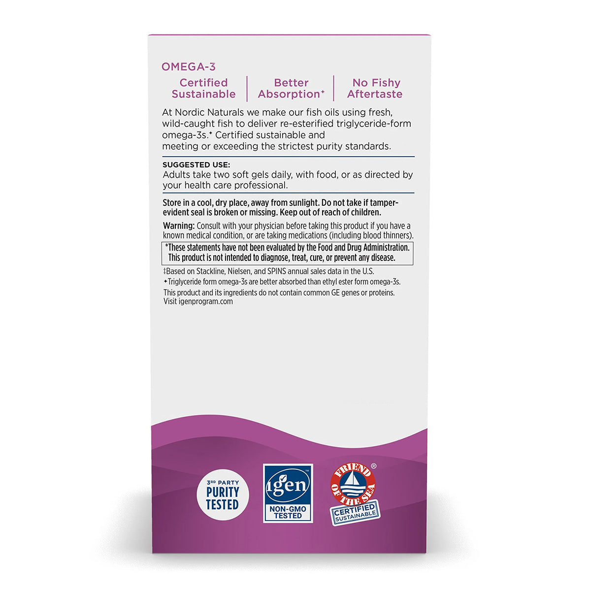 Nordic Naturals Suplemento Posnatal Omega 3, 1120 mg de Omega, 60 cápsulas sabor limón para 1 mes