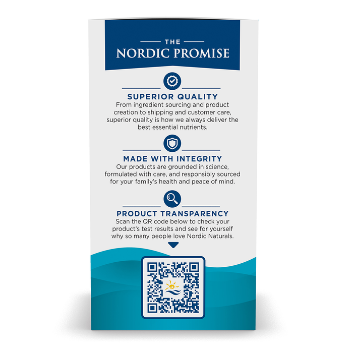Nordic Naturals Suplemento de Omega 3, 690 mg de Omega, 60 cápsulas sabor limón