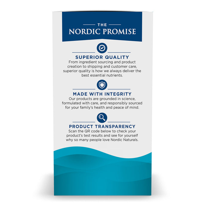 Nordic Naturals Suplemento de Omega 3, 690 mg de Omega, 60 cápsulas sabor limón