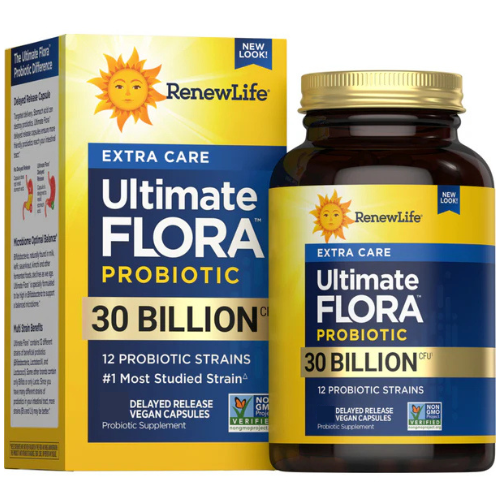 Renew Life Ultimate Flora Extra Care Probiótico 30 Mil Millones, 50 cápsulas