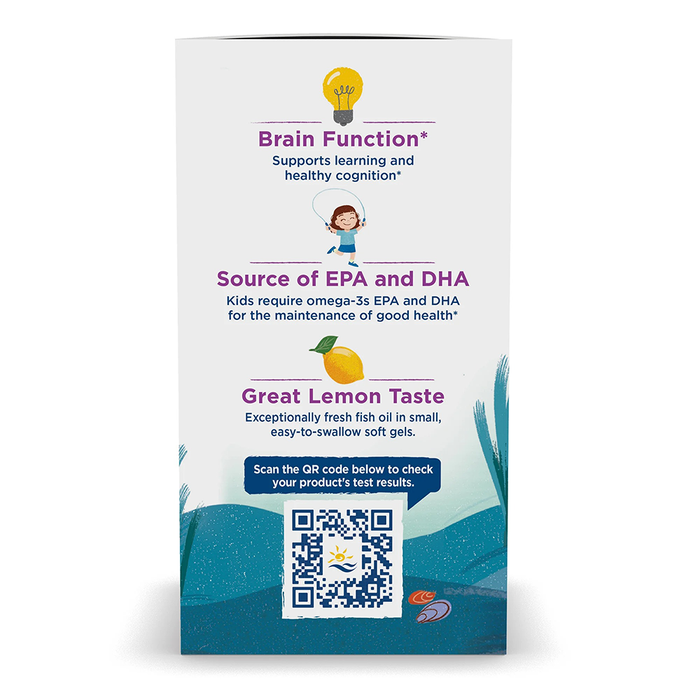 Nordic Naturals Complete Omega Junior, 283 mg de Omega, 90 mini cápsulas sabor limón
