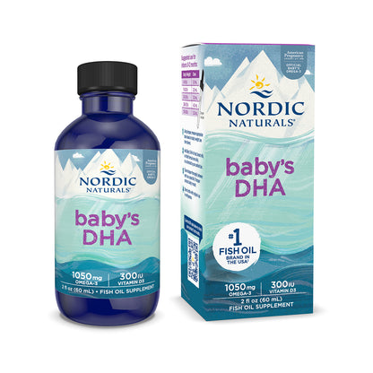 Nordic Naturals Suplemento DHA para Bebes, 1050 mg de Omega, 2 fl oz (60ml)