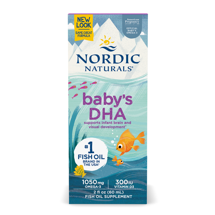 Nordic Naturals Suplemento DHA para Bebes, 1050 mg de Omega, 2 fl oz (60ml)