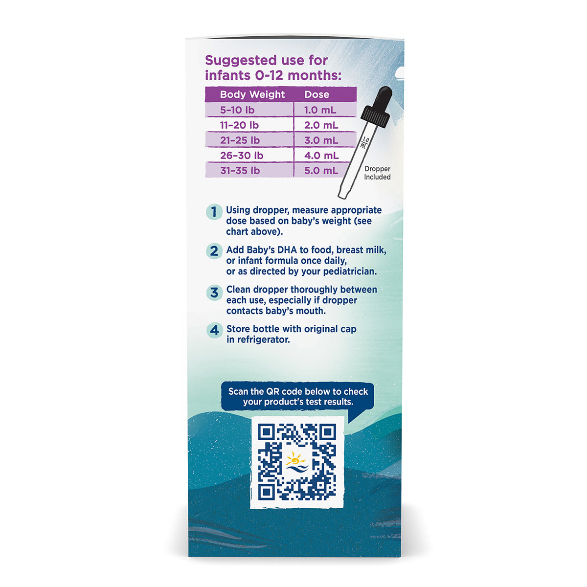 Nordic Naturals Suplemento DHA para Bebes, 1050 mg de Omega, 2 fl oz (60ml)