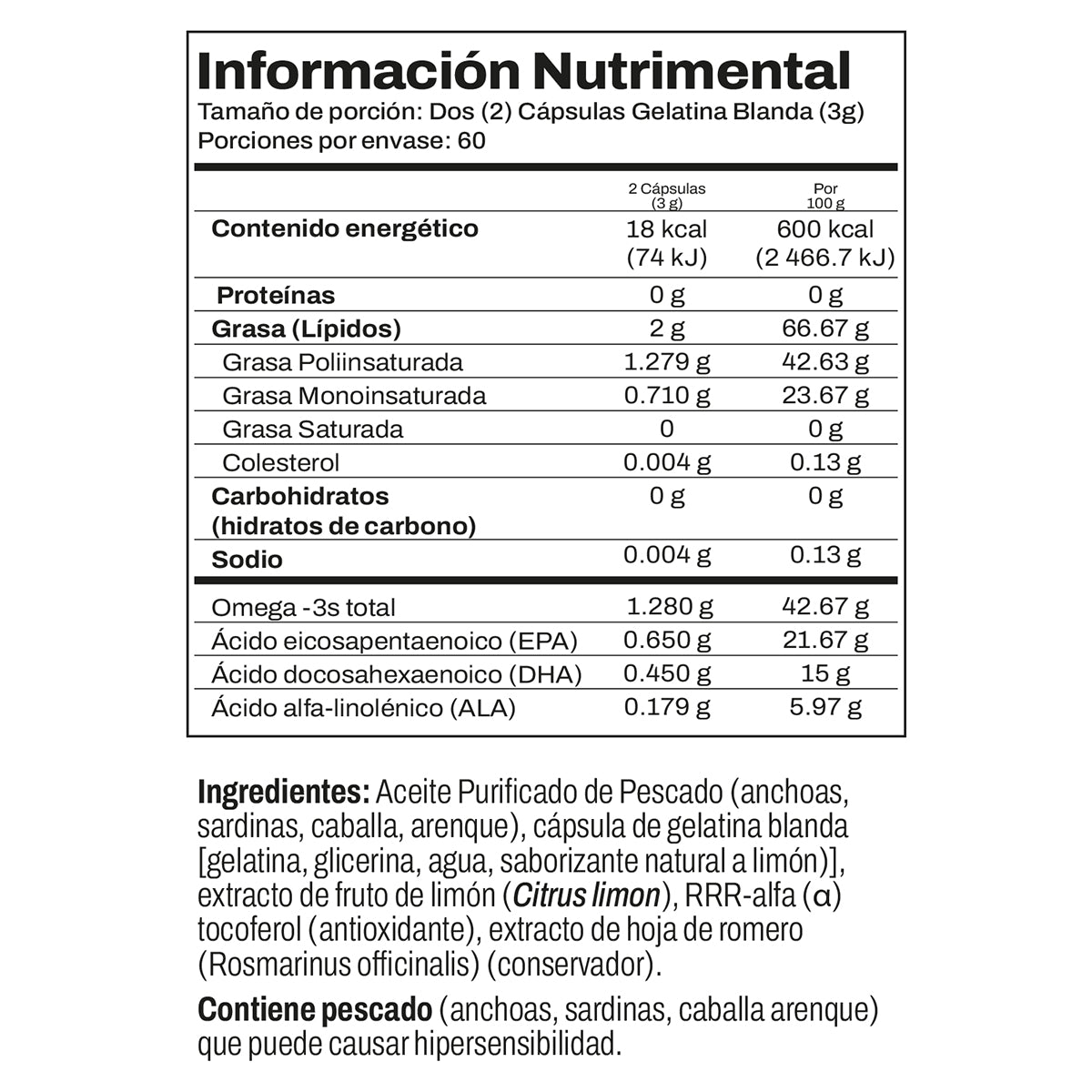 Nordic Naturals Ultimate Omega, 1280 mg de Omega, 120 cápsulas sabor limón para 2 meses