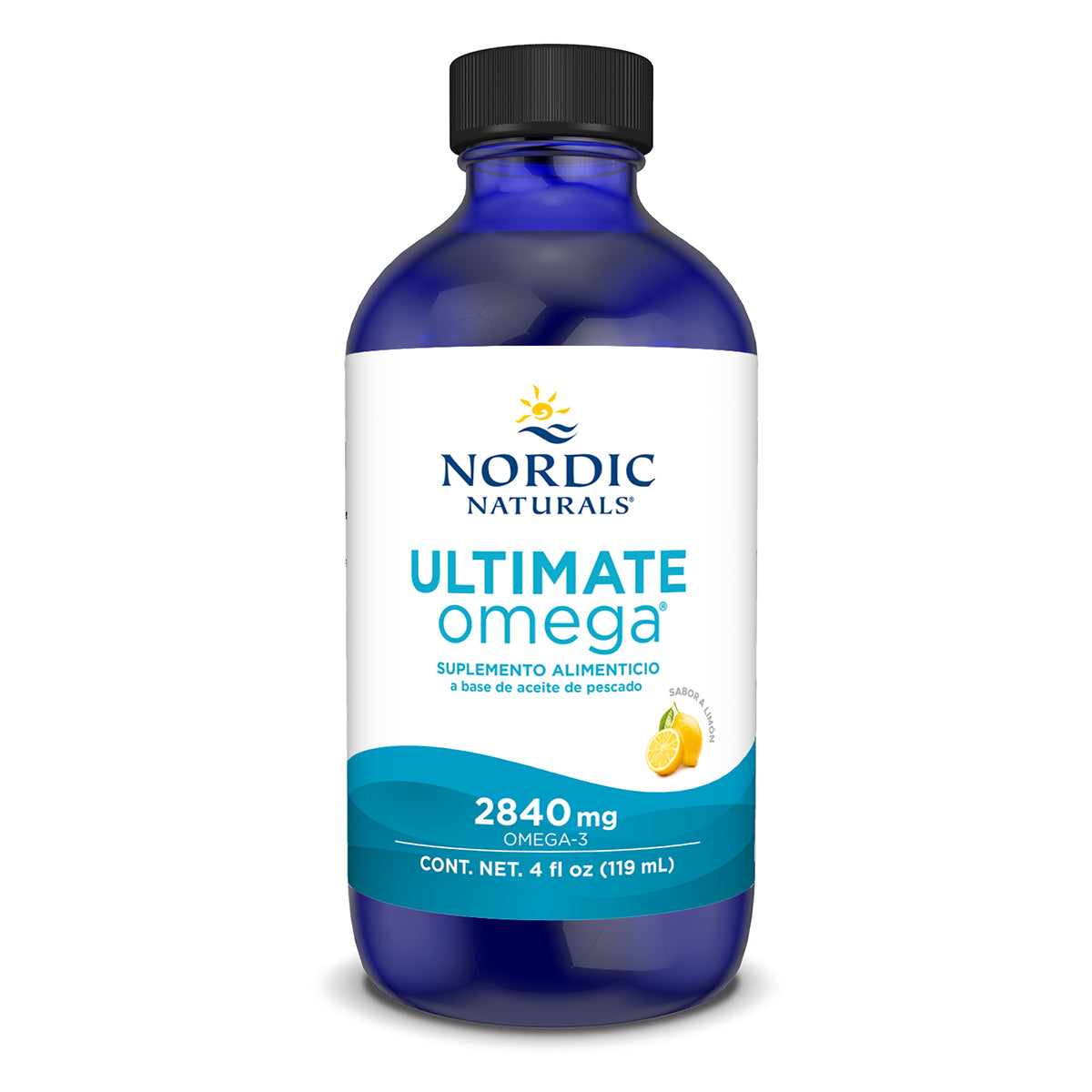 Nordic Naturals Ultimate Omega, 2840 mg de Omega, 4fl oz (119ml) sabor limón