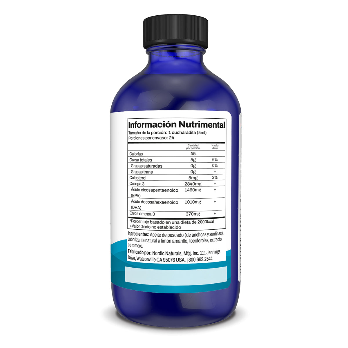 Nordic Naturals Ultimate Omega, 2840 mg de Omega, 4fl oz (119ml) sabor limón