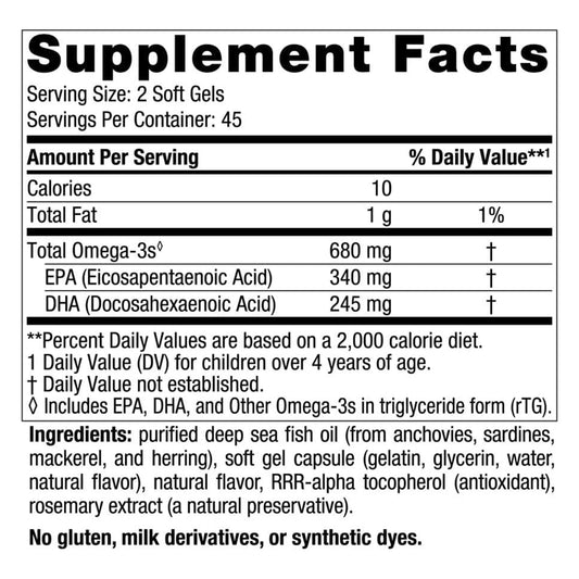 Nordic Naturals Ultimate Omega Junior, 680 mg de Omega, 90 mini geles sabor fresa, para niños de 6 a 12 años