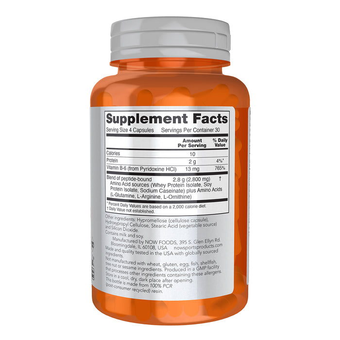 Now Sports Suplemento Alimenticio Amino Complete 120 Cápsulas