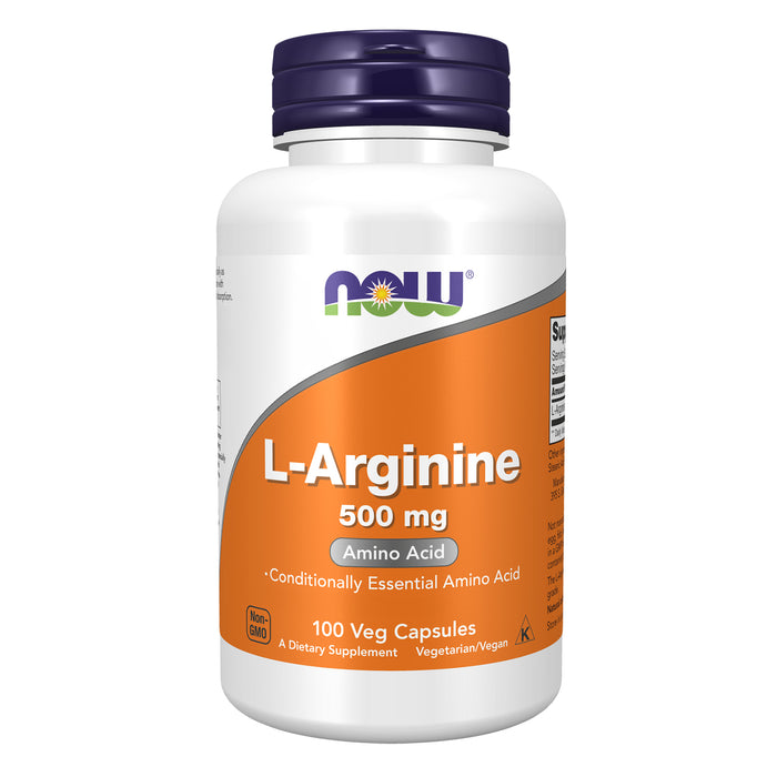 Now Suplemento Alimenticio L-Arginina 500 mg 100 Cápsulas